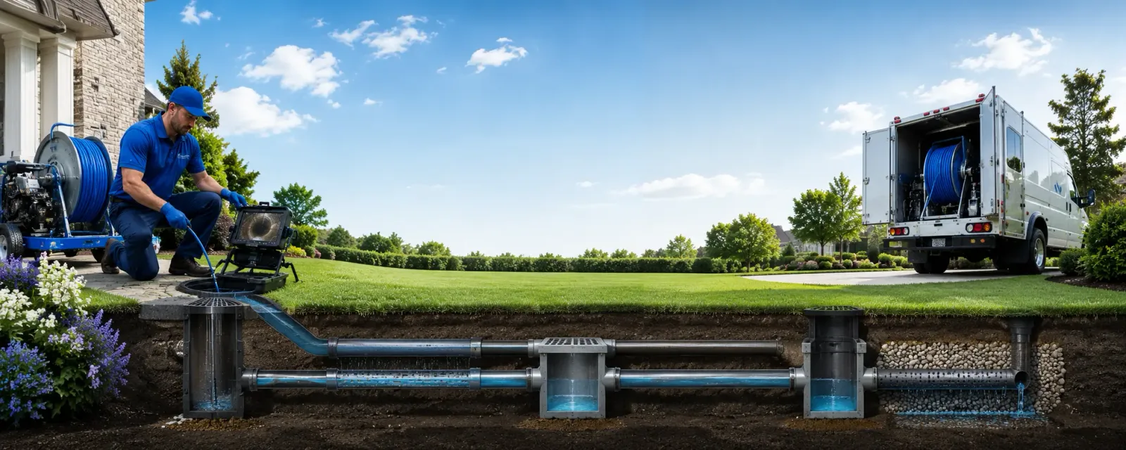 Outdoor drain cleaning information for Teague, TX